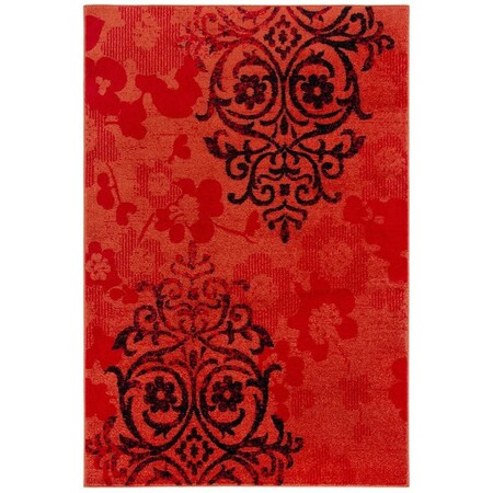 Safavieh Adirondack Power Loomed Rectangle Area Rug Red & Black - 9 x 12 ft. ADR114P-9